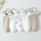 Wd49 crew socks female b bear / Naked socks