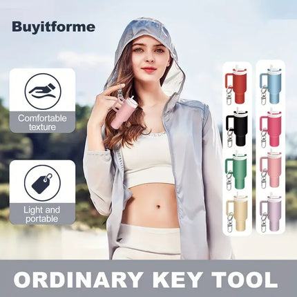 Cross-border New Product Stanley Stanley Keychain Pendant Ice Cup Keychain Can Hold Lipstick Backpack Hanging