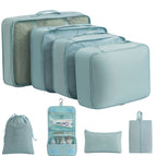 Eight-piece set/hook bag [lake blue] / 290t twill tarpaulin
