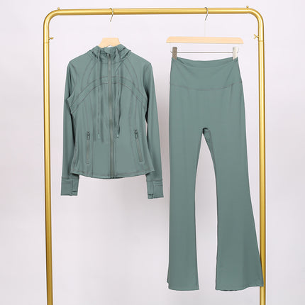 Lulu Df Stand-Up Collar Jacket Short Coat Tight-Fitting Stand-Up Collar Stretch Jacket with Gold Zipper Fitness Yoga Wear