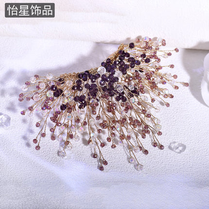 Yixing High-End Fashion Crown Hair Accessories Fashionable Elegant Cold Style Hair Comb Cross-Border Supply Wholesale A326