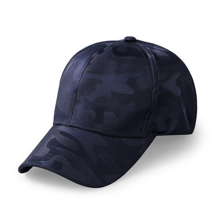 Outdoor Camouflage Deepened Large-Size Baseball Cap for Men and Women, Summer Mesh Breathable Thin Sunshade Sports Casual Cap
