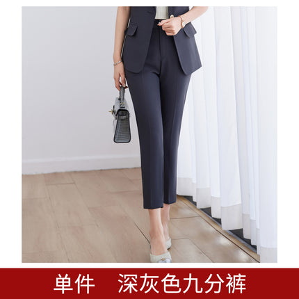 High-end professional suit suit female summer jewelry store customer service beauty salon overalls hotel front desk sales department tooling