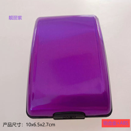 Rfid Aluminum Alloy Card Holder Multifunctional Aluminum Bank Card Holder Stylish Wallet Money Clip Bank Card Business Card Case Card Holder
