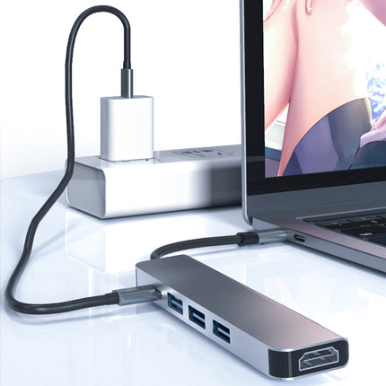 typec five-in-one expansion dock mobile phone tablet computer converter game machine hdmi docking station usb hub