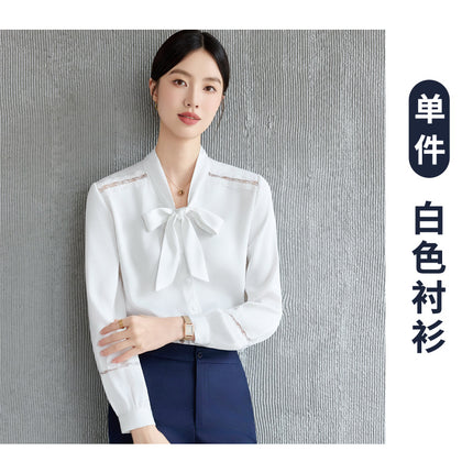 High-End Spring & Fall Hotel Front Desk Professional Wear Long-Sleeved Sales Department Reception 4S Store Sales Consultant Fashion Suit Suit