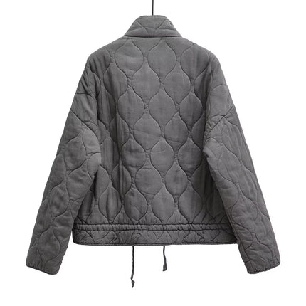 Za Cross-Border Women's Clothing Wholesale European and American Style Fashionable Versatile Loose Stand-Up Collar Tencel Cotton Jacket 4088242