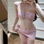 Light pink bikini + skirt / S 40-47.5kg