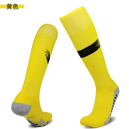 Cross-Border Professional Football Socks with Towel Bottom, Non-Slip, Sweat-Absorbent Sports Socks for Men, Children's High Tube Socks, Quick-Drying Football Sports Socks