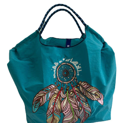 Summer Women's Nylon Bag, Versatile Cartoon Women's Bag, Fashionable Oxford Bag, Large Capacity Shopping Bag, Embroidered Shoulder Bag