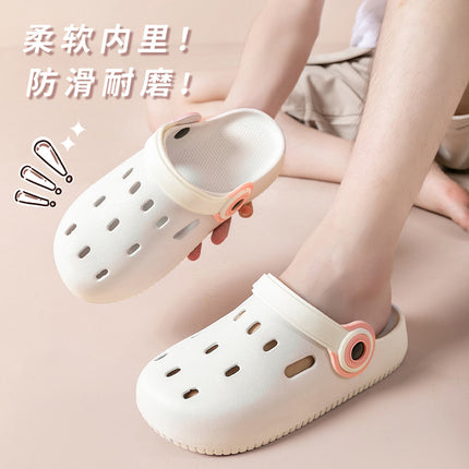 Thick-Soled Height-Increasing Clogs for Women, Summer 2025 New Model, Outdoor and Indoor Home Slippers, Closed-Toe Sandals for Men, Non-Slip