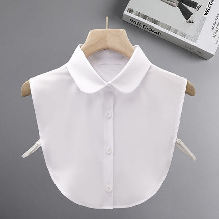 Cotton Brushed Plaid Winter Sweater Fake Collar Collar Protector Unisex Shirt Collar Fashionable Versatile Fake Collar