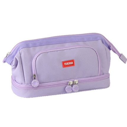 Boat-Shaped Large-Capacity Multi-Layer Canvas Pencil Bag Multi-Functional Student Stationery Storage Bag Creative Stationery Box Wholesale Portable