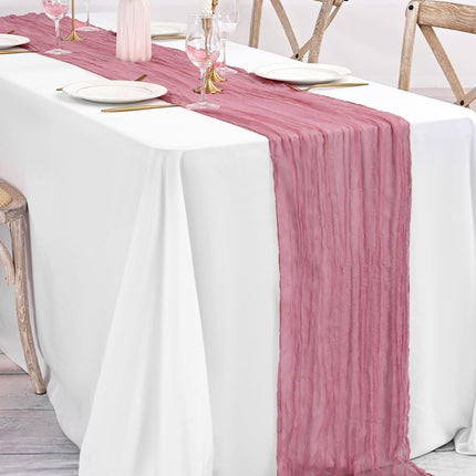 Cross-border foreign trade wholesale Bali yarn wrinkled table flag twist table flag tablecloth wedding party decoration wrinkled table flag