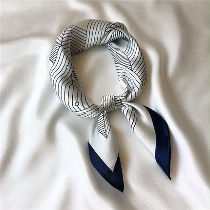 70 Silk Scarf Square Scarf High-end Korean Style Fashion All-match Professional Silk Small Scarf Retro Printed Silk Scarf for Women