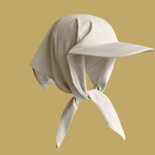 Headscarf Peaked Cap Windproof and Sunproof Integrated Sunshade Outdoor Neck Protection Hat Camping Travel Hat Adult Outdoor Camping