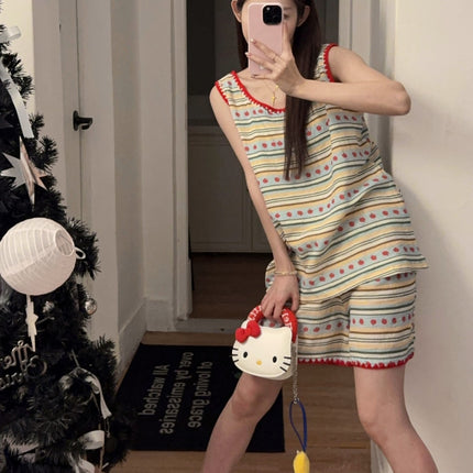 100% Category a Summer Camisole Baby Cotton Gauze Women's Pajamas Home Clothes