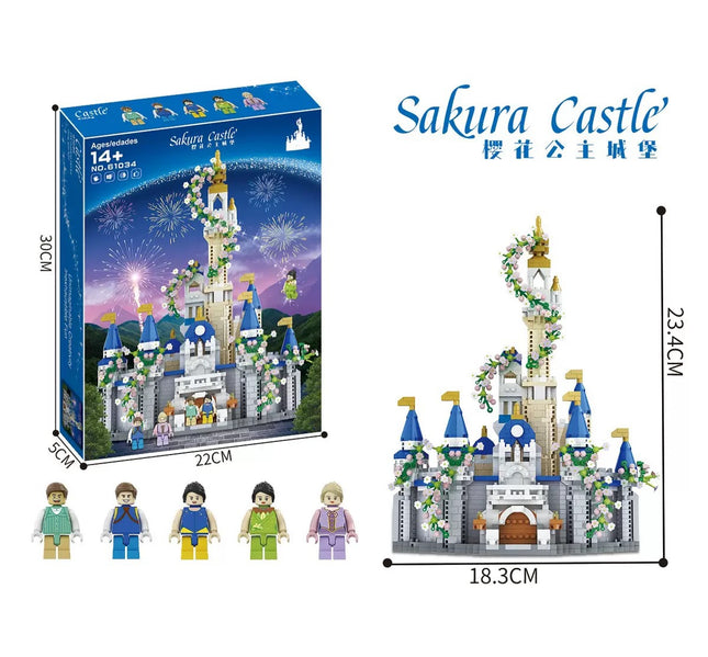 Princess Castle Compatible Lego Building Blocks Adult High Difficulty Assembled Toy Model for Girlfriend Girl Gift