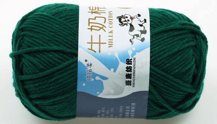 Five-Strand Milk Cotton Wool Ball Wholesale Medium Thick Thread Crochet Doll Shoes Scarf Handmade DIY Knitting Material Package