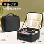 Small size black [built-in battery with led light large mirror]