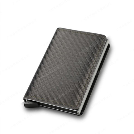 New Men's Multi-Card Slot Metal Wallet Card Holder Rfid Anti-Theft Short Wallet Wallet Menwallet