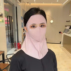 [mask ice silk neck guard] pink / One size fits all