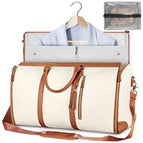 0528m white with brown + toiletry bag
