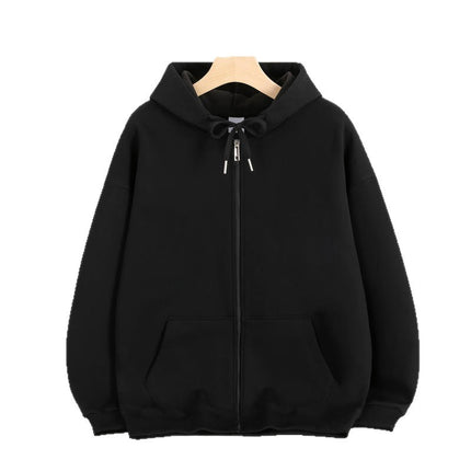 Autumn and Winter Men's and Women's Sweatshirts Thickeneded Zipper Casual Sweatshirts with Printable Logo Warm Hooded Jackets Workwear Thick Sweatshirts