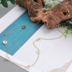 092 braided flower necklace