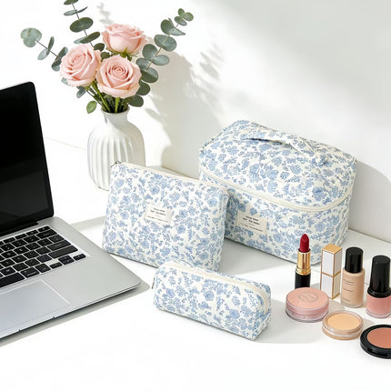 Large-Capacity Partitioned Makeup Bag, High-End Portable Storage Bag, Wholesale in Stock, Exclusively for Cross-Border Sales, Supports Labeling and Dropshipping