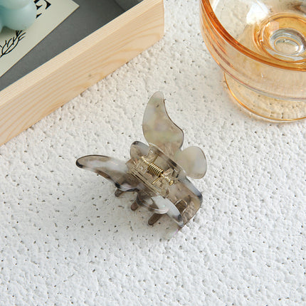 Super Fairy Romantic Butterfly Grab Clip French Temperament Acetic Acid Hair Grab Back of Head Clip Hairpin Hair Accessories Headwear Women's Spring and Summer
