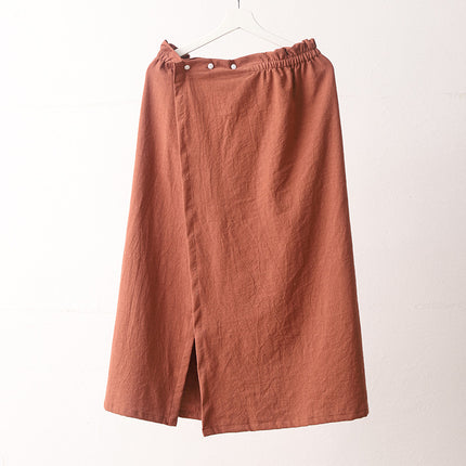 Lu Suyoupin Cotton Linen Bathrobe Bathrobe Home Clothes Pants Bath Skirt suit Pajamas Nightgown Outwear Couple