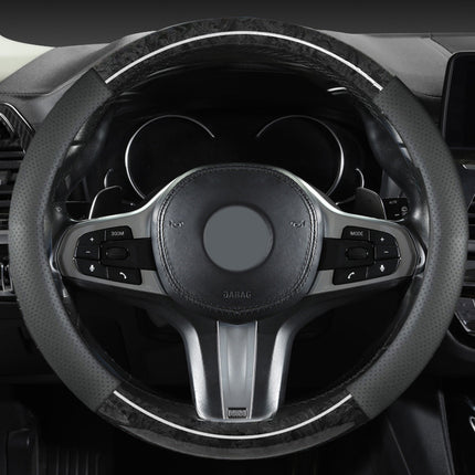 2024 new peach wood grain car steering wheel cover factory direct sales of a generation of hair