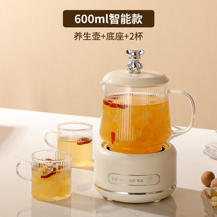 Health pot household multi-functional full glass tea cooker kettle small office flower teapot insulation electric Cup