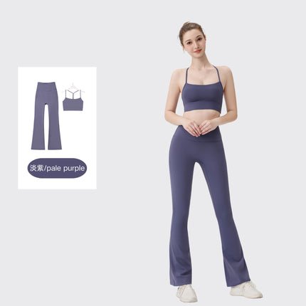 [in Stock] Ld Speaker Y-Shaped Vest Set Long Sleeve Women's Slim Fit Jacket Stretchy Sports Yoga Wear