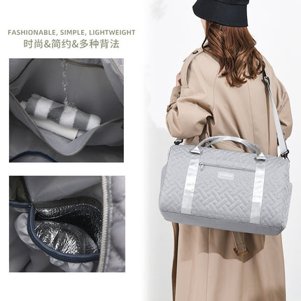 Oxford Cloth Short Distance Maternity Waiting Bag Large Capacity Dry and Wet Separation Travel Bag Rhomboid Crossbody Boating Bag Water-repellent