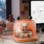 Space capsule blind box display box [orange fruit + black ball]