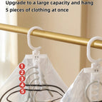 Hanging down jacket vacuum compression bag / hand pump