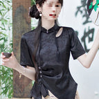 Black short sleeves / S