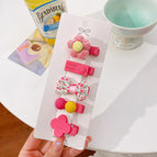 ym rose red flower 5 piece set