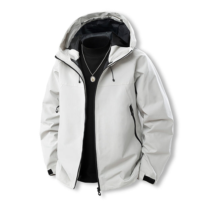 Camping Outdoor Jacket Men's Spring & Fall Sports Outdoor Fashion Couple's Mountaineering Clothing Windproof and Waterproof Single Jacket