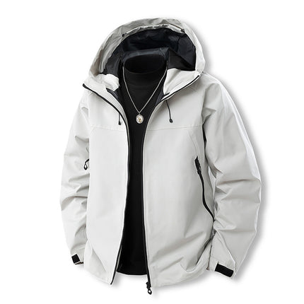 Camping Outdoor Jacket Men's Spring & Fall Sports Outdoor Fashion Couple's Mountaineering Clothing Windproof and Waterproof Single Jacket