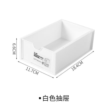 Stackable Desktop Storage Box Dormitory Desk Drawer Stationery Storage Rack Office Desk Station Elevated Rack Small Box