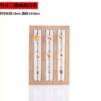 Solid Wood 3-position ring white leather