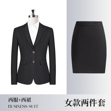 Business Wear Men's and Women's Same-style Suit Autumn and Winter Fashion Slim-fit Business Suit Women's Pants Vest Dress