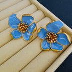 Lake blue earrings