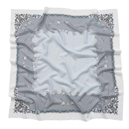 Cross-Border New Product Voile Print 110 Square Scarf Classic Lace Scarf Turban Malaysian Shawl