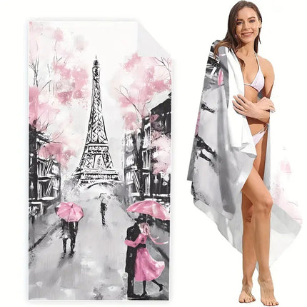 Cross-border Beach Towel Quick-drying Absorbent Beach Towel Microfiber Digital Printing Bath Towel Adult Amazon Plus