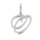 Silver single letter O