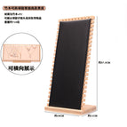 Bamboo and wood heightened black leather